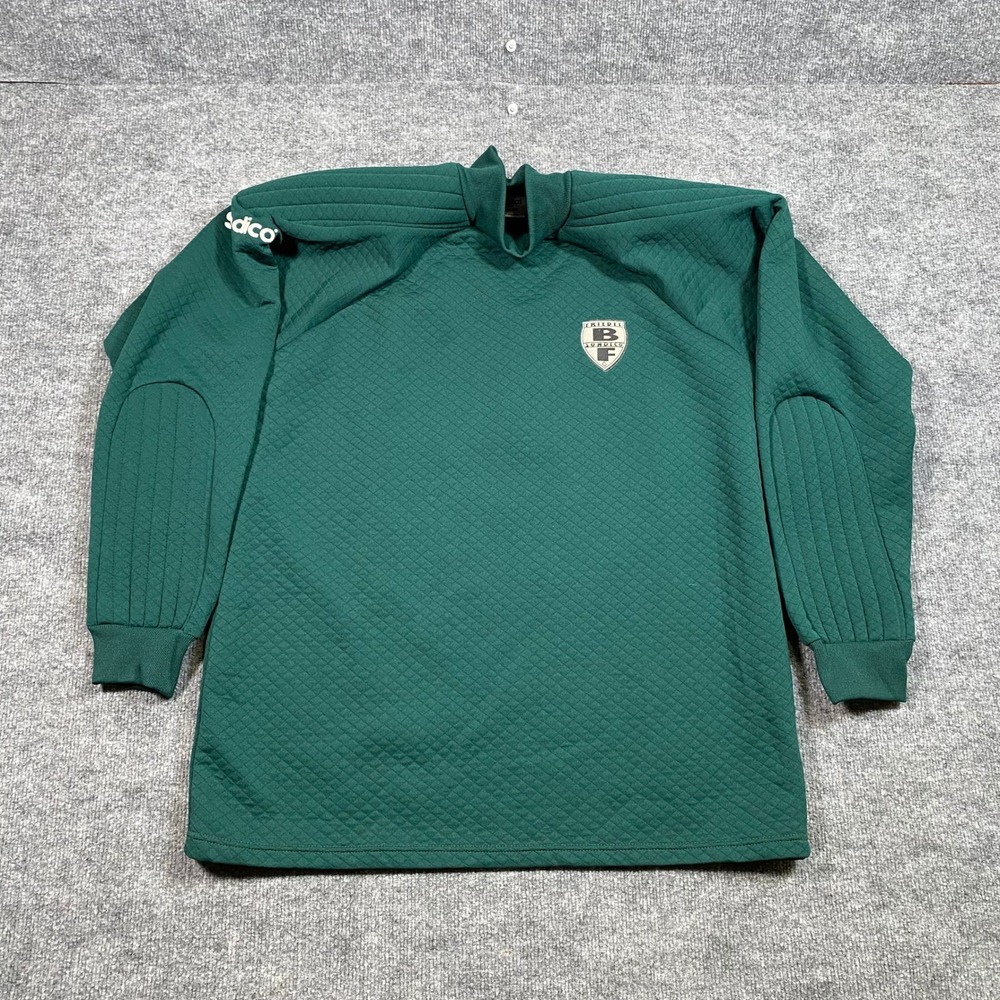 Sondico Vintage Goalkeeper Jersey Mens Large Green Quilted Padded‎ Made England